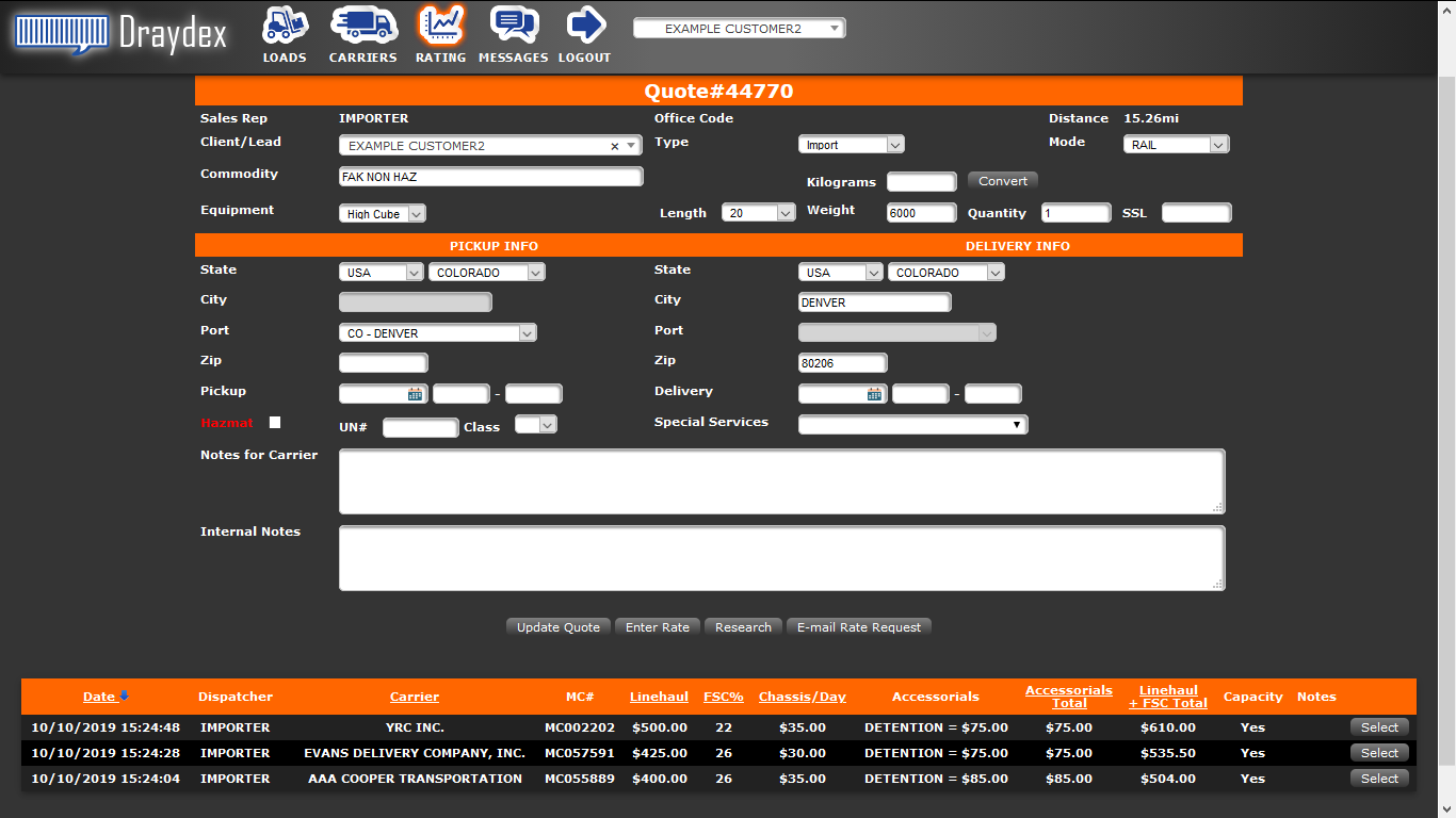 Freight Management Inc's rate management system is free Freight Management Inc's rate management system is free